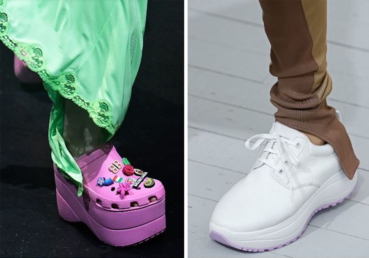 حذاء crocs من بلانسياغا وحذاء سيلين الرياضي لصيف 2018