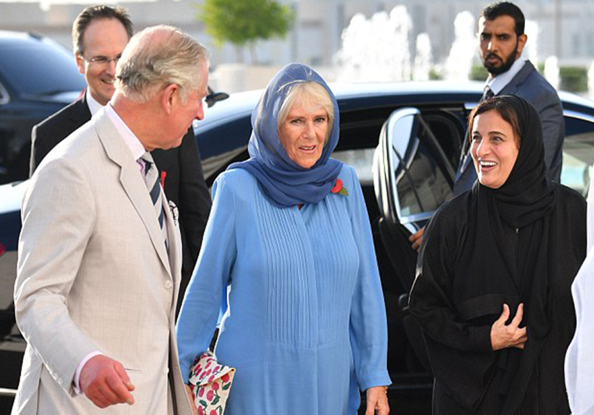 العائلة المالكة البريطانية في مسجد الشيخ زايد الكبير
