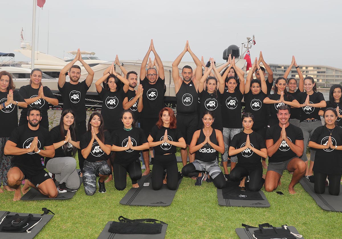 ياسمينة تشارك في جلسة يوغا مع "adidas Runners Beirut" 