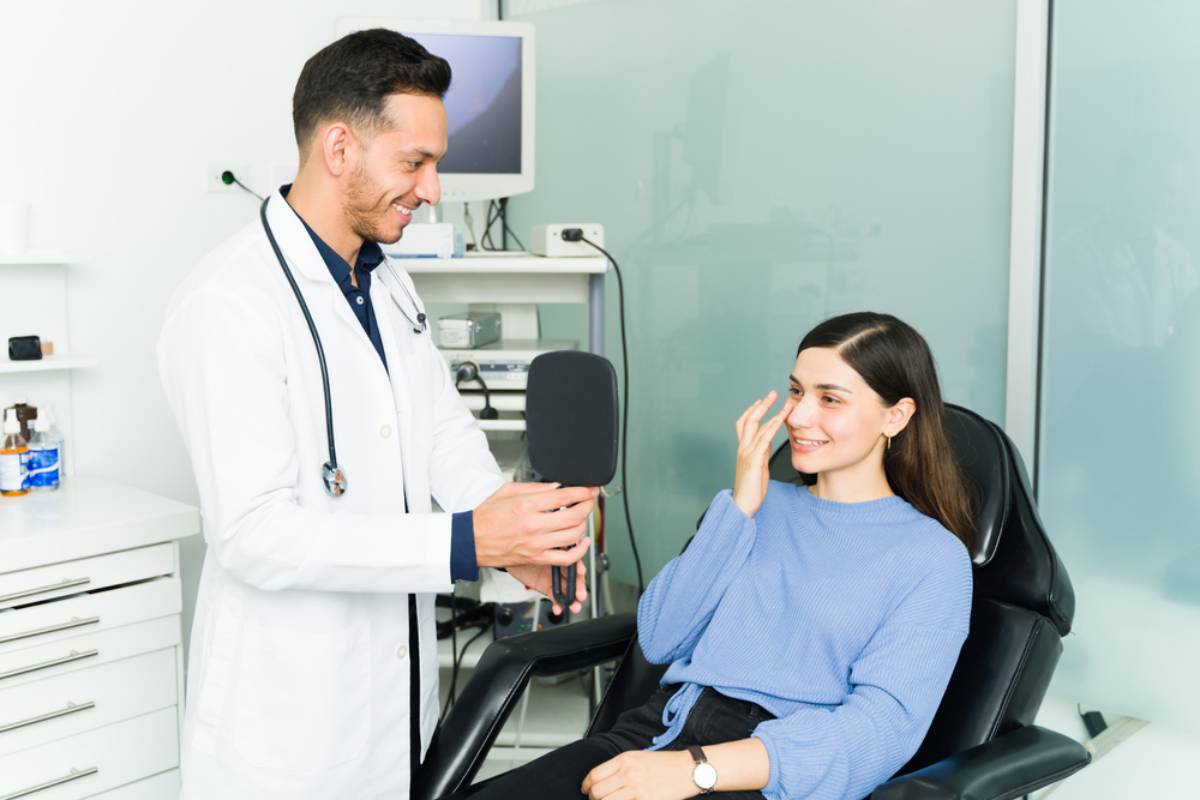 ميلان الانف بعد عملية التجميل