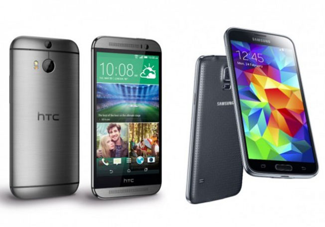 htc و جالكسي اس 5 