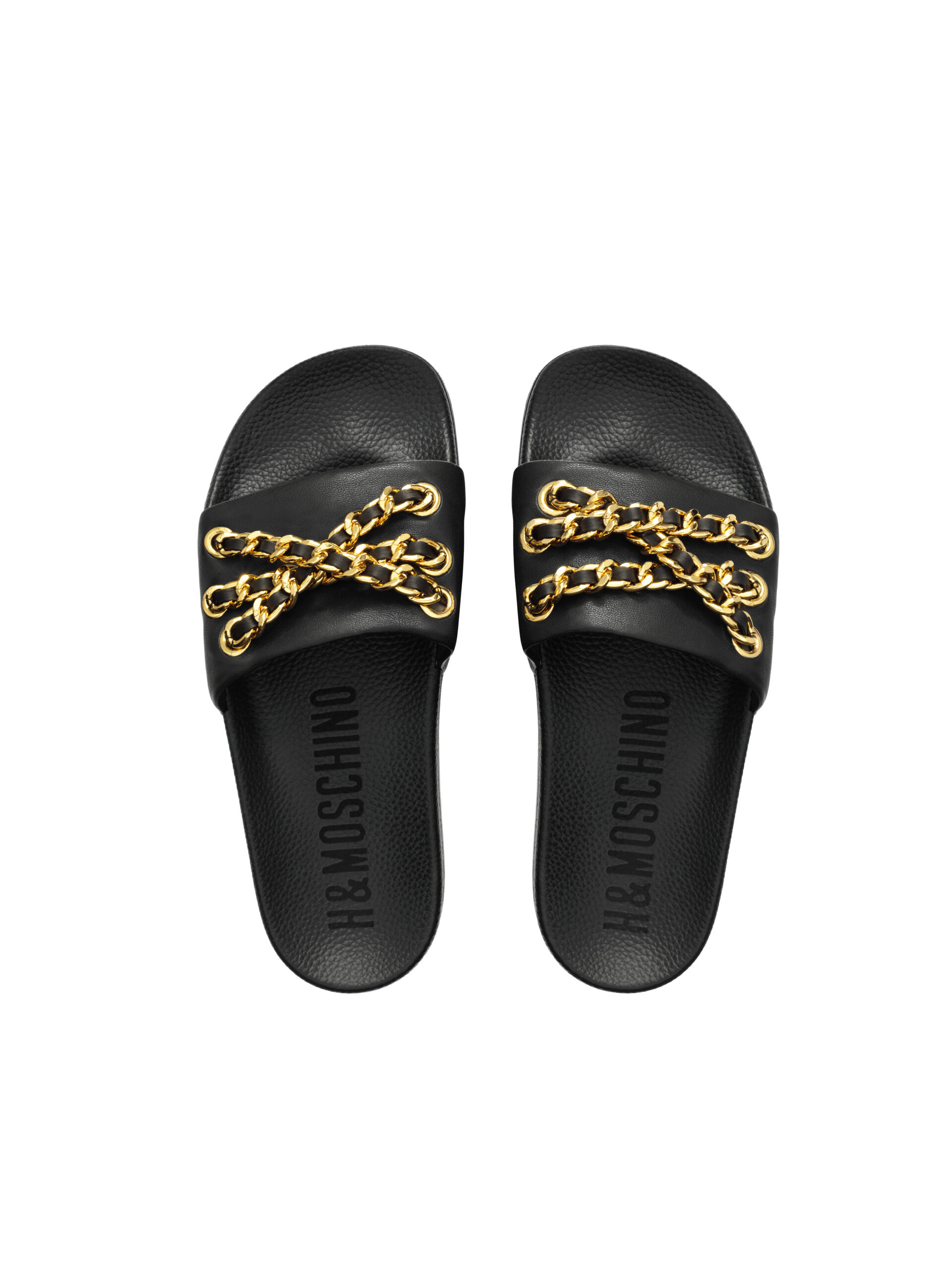 حذاء مسطح pool slide من موسكينو لـ H&M
