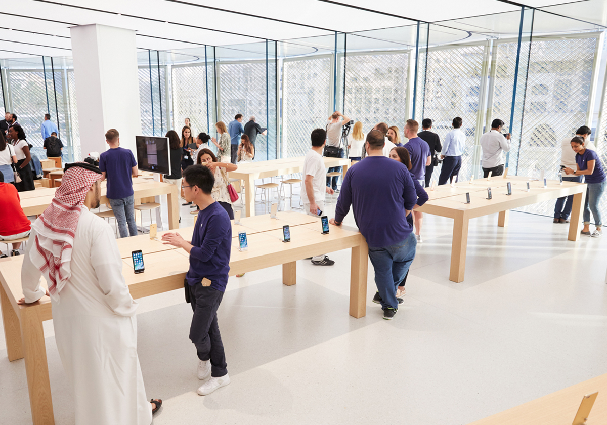 شركة Apple تعلن عن افتتاح أحدث متجر لها في الشرق الأوسط، Apple Dubai Mall