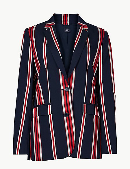 بلايزر مقلمة من Marks & Spencer