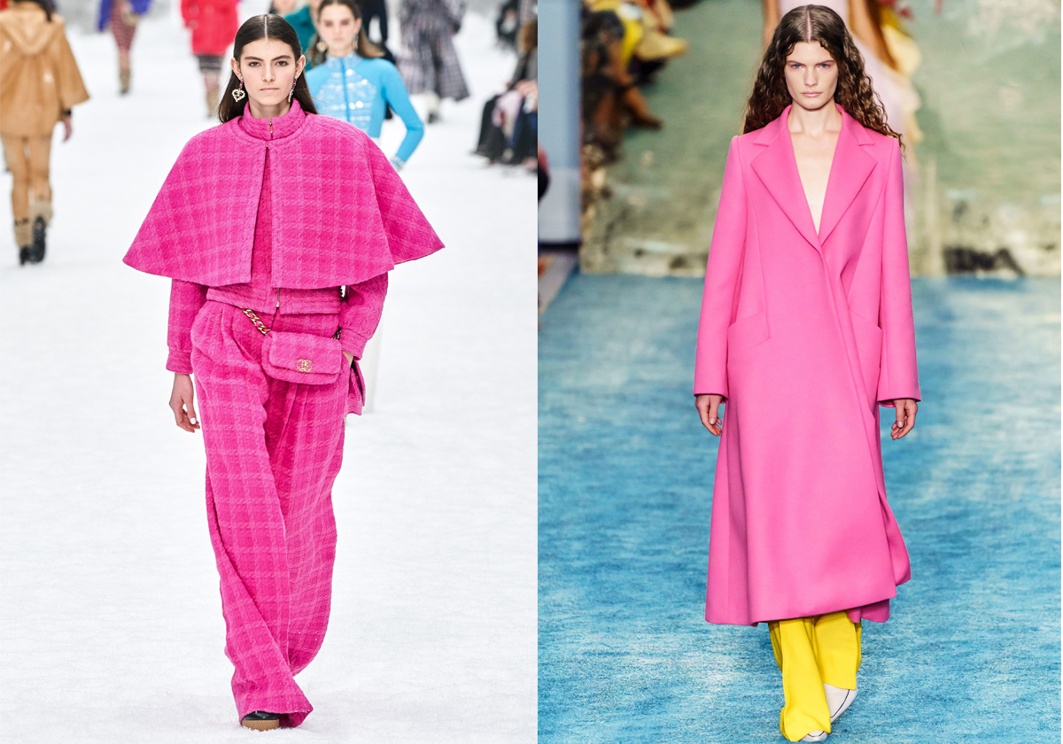 من اليمين إلى اليسار Carolina Herrera وChanel