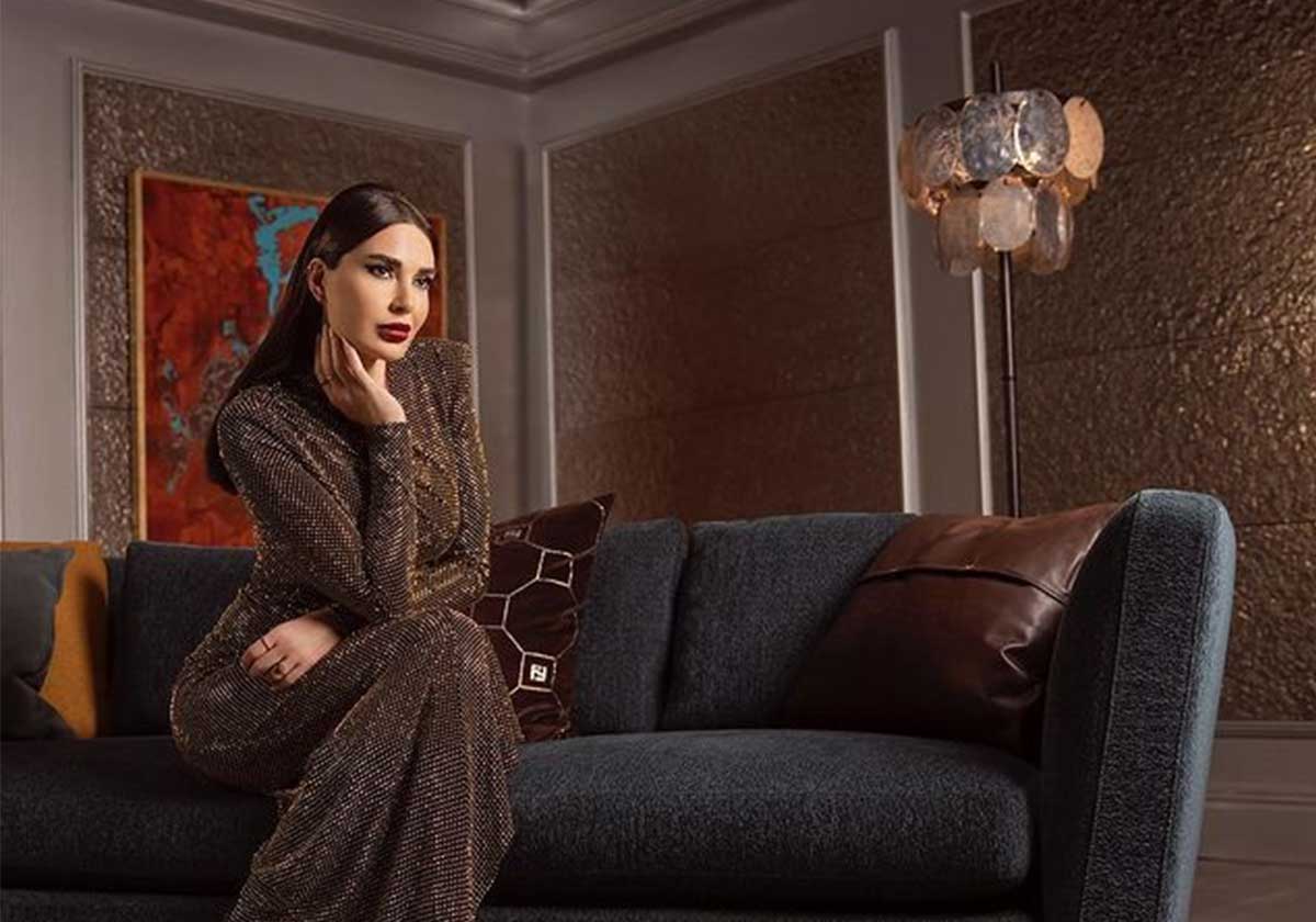 سيرين عبد النور بفستان ارتدته وفاء الكيلاني سابقا