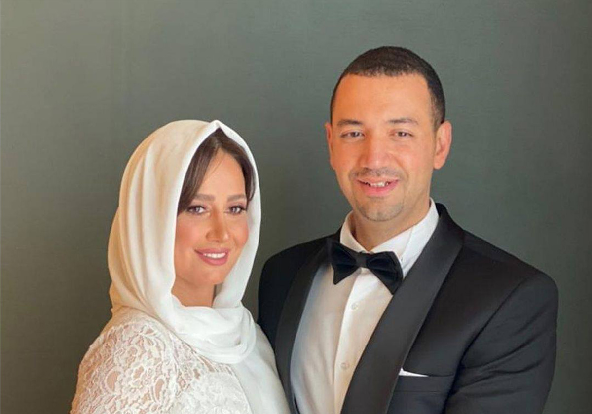 صور من عقد قران حلا شيحا ومعز مسعود، وفستان العروس سعودي! 
