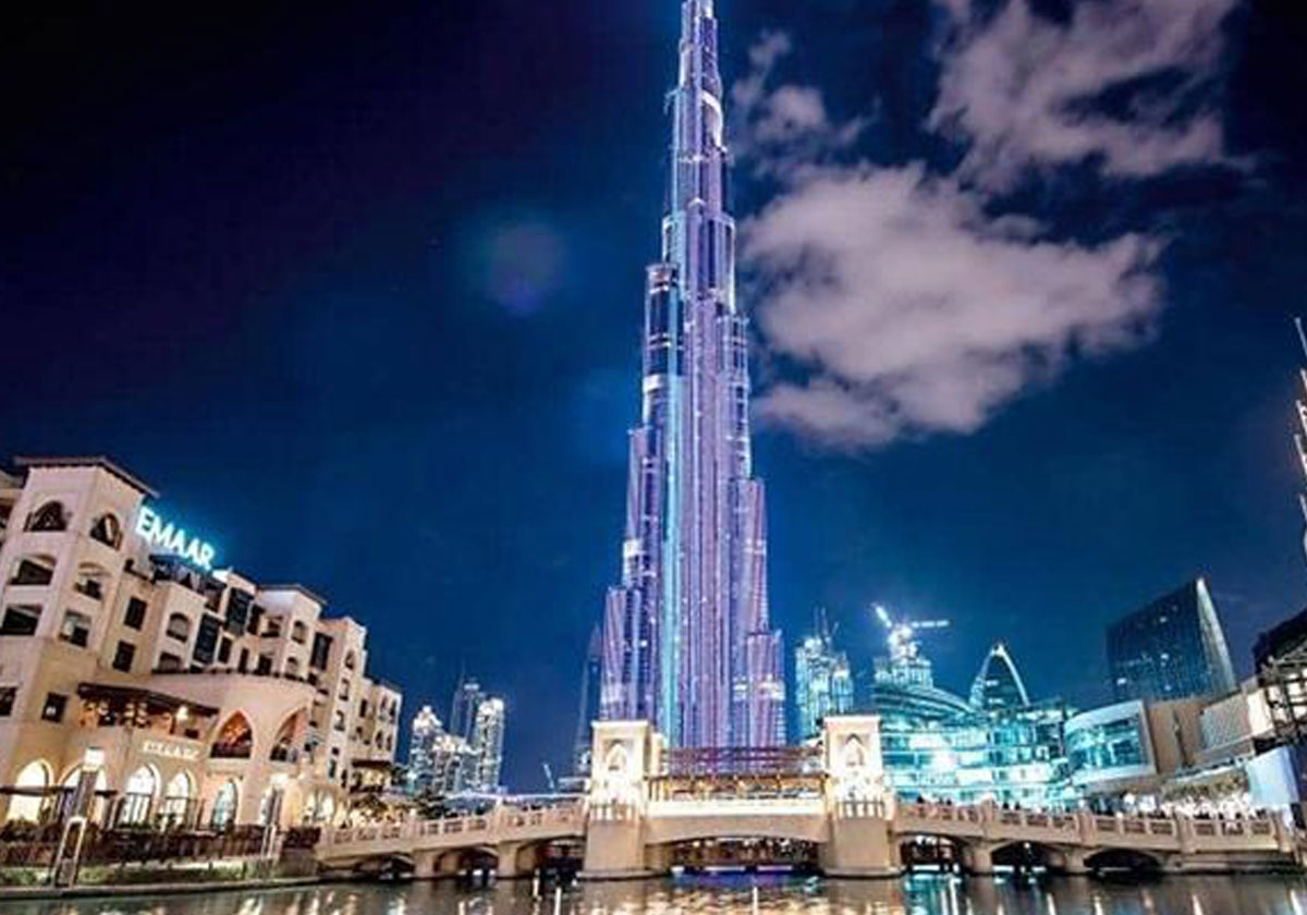 تغطية برج خليفة بالجيل الخامس