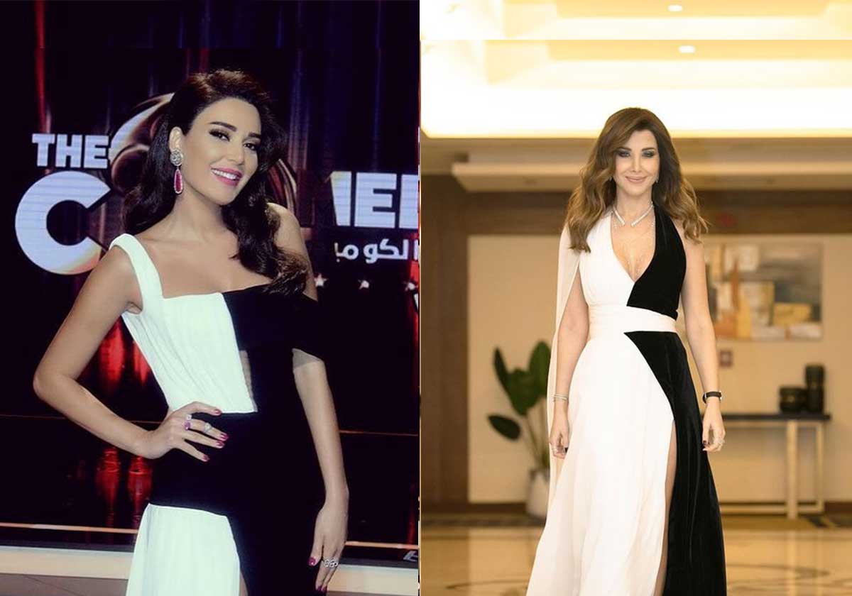 نانسي عجرم تستوحي اطلالتها من فستان ارتدته سيرين عبد النور
