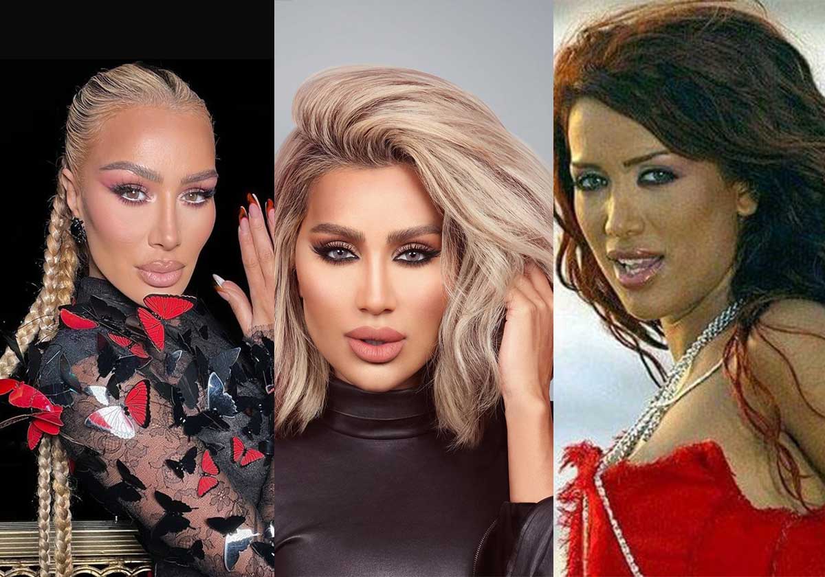 صور النجمات قبل وبعد نحت الوجه