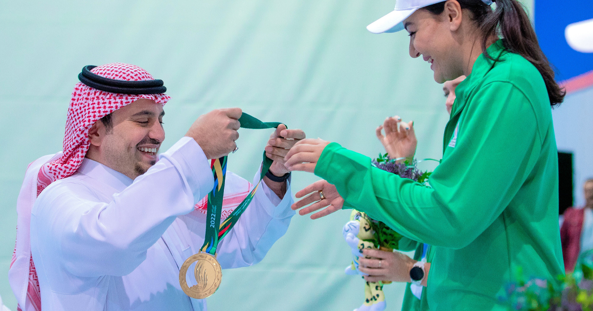 رياضيات سعوديات توّجن في دورة الألعاب السعودية 2022