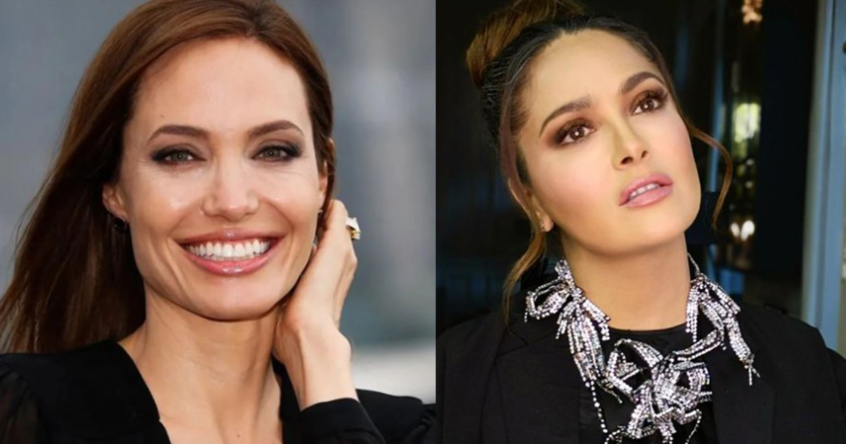 سلمى حايك وانجلينا جولي