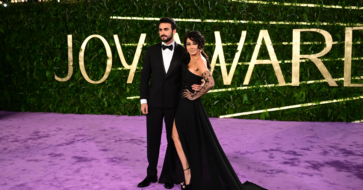 أجمل الثنائيات في حفل جوائز صُناع الترفيه joy awards 2023 في الرياض