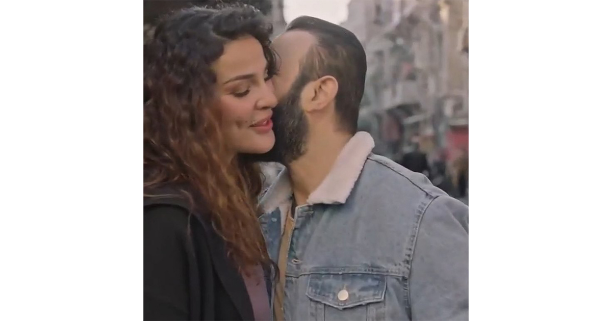 نادين نسيب نجيم تحتفل وخطيبها بعيد ميلاد قصي الخولي