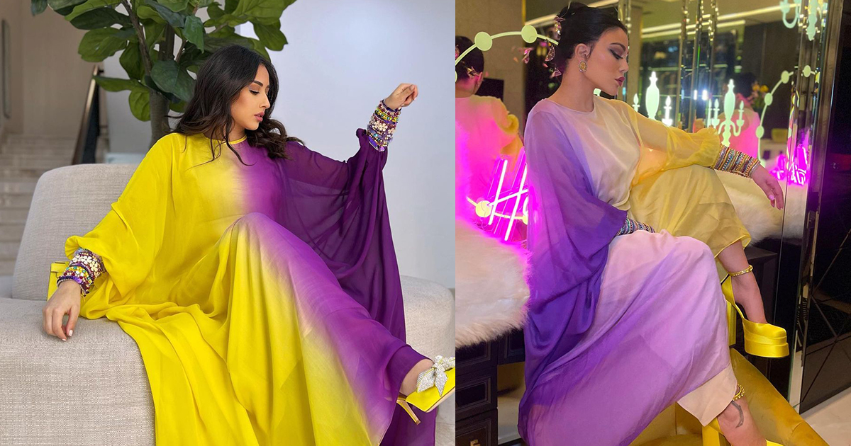 فرح الهادي بفستان هيفاء وهبي