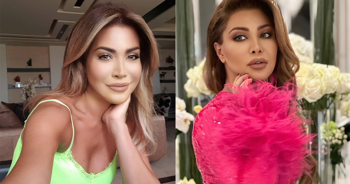 نوال الزغبي قبل وبعد faceapp