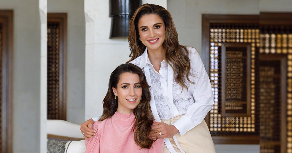 رجوى ال سيف والملكة رانيا