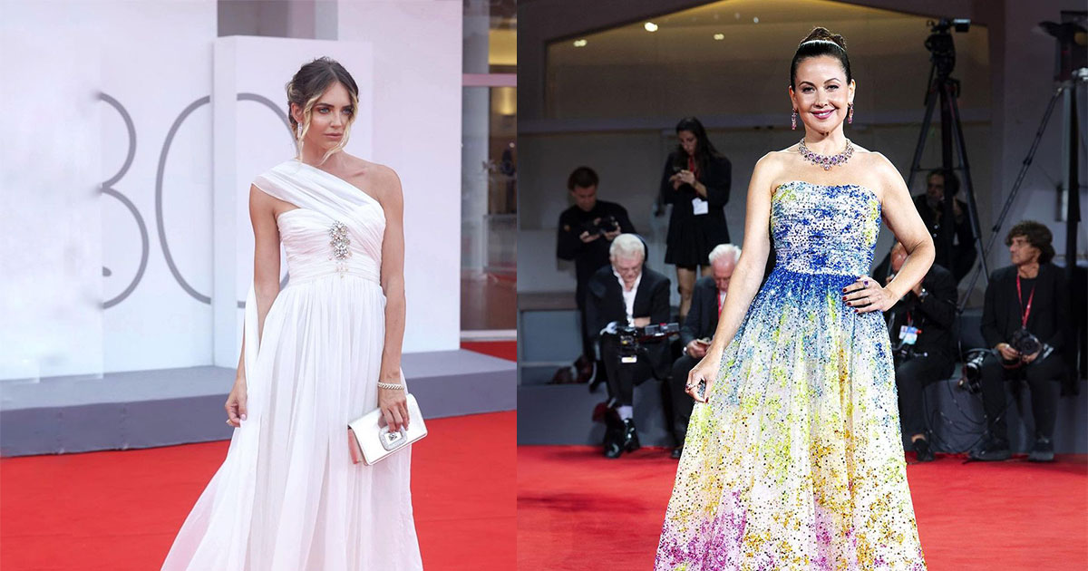 نجمات في مهرجان البندقية السينمائي بتصاميم مصممين عرب