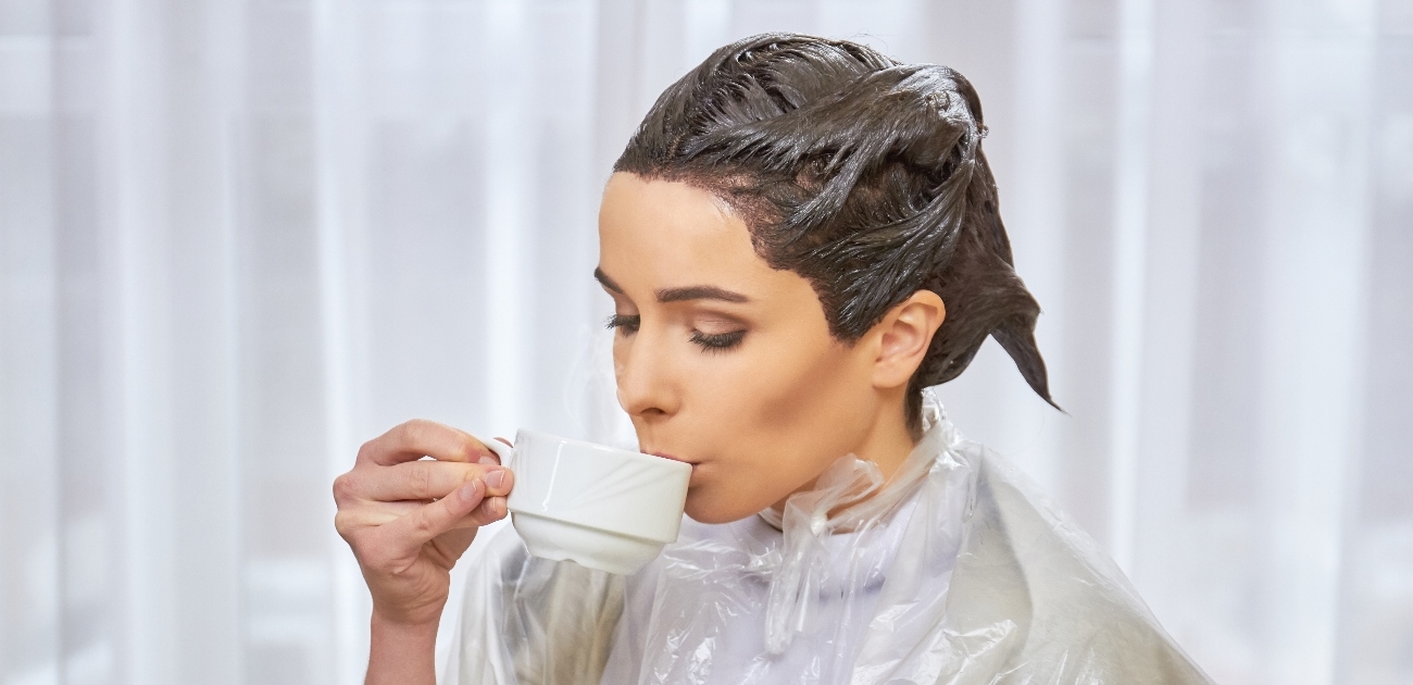 صبغ الشعر يالنسكافيه