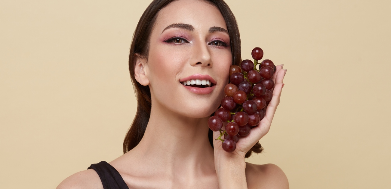 ماء العنب للعناية بالبشرة