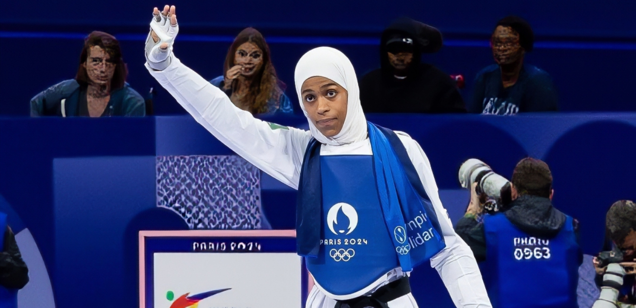 دنيا أبو طالب تتأهل إلى ربع النهائي في منافسات التايكوندو في أولمبياد باريس 2024