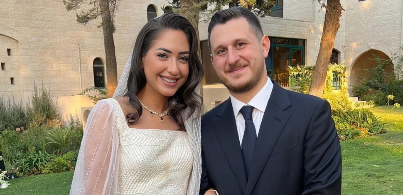عقد قران عون جمعة ابن الأميرة عائشة بنت الحسين زيد سعد الدين جمعة، على لينا عباس