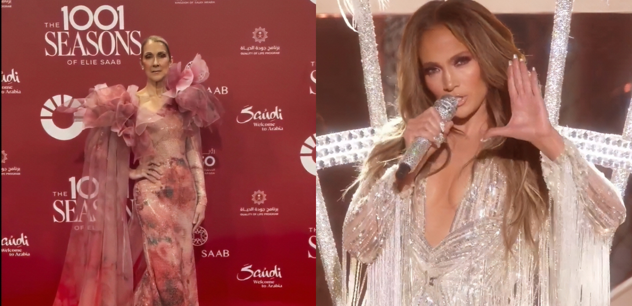 سيلين ديون وكوكبة من النجوم يصلون إلى الرياض لحضور عرض The 1001 Seasons of Elie Saab