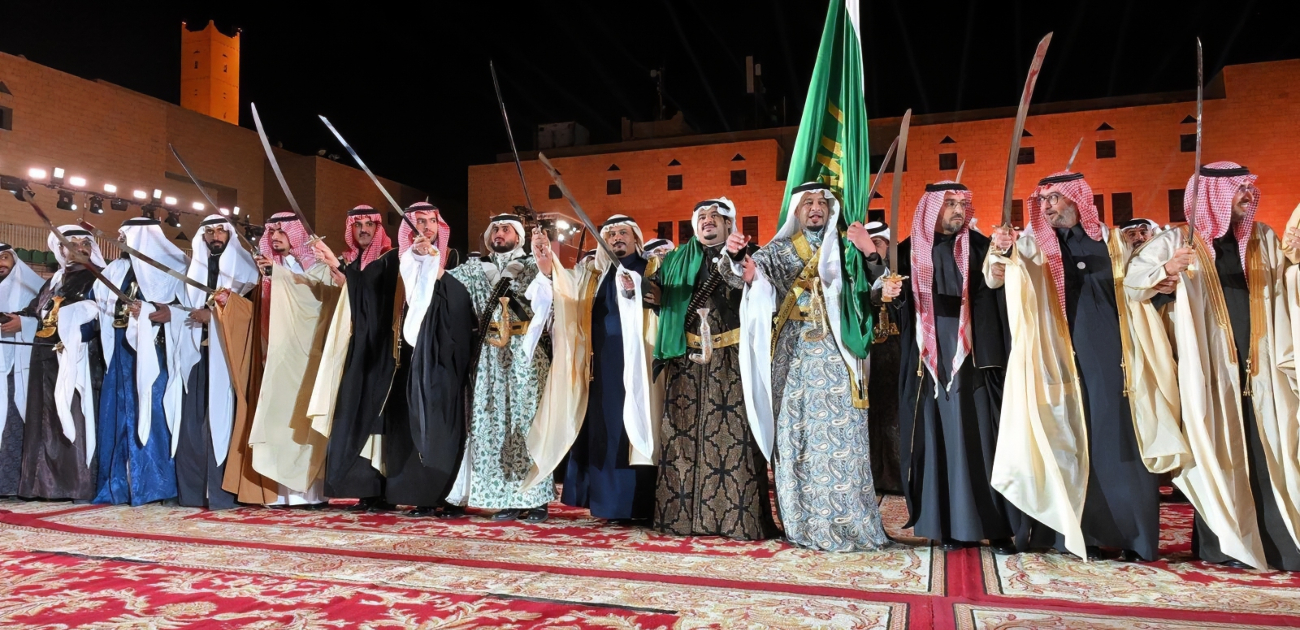 تسجيل أكبر عرضة سعودية في موسوعة "غينيس" بقصر الحكم احتفاءً بيوم التأسيس
