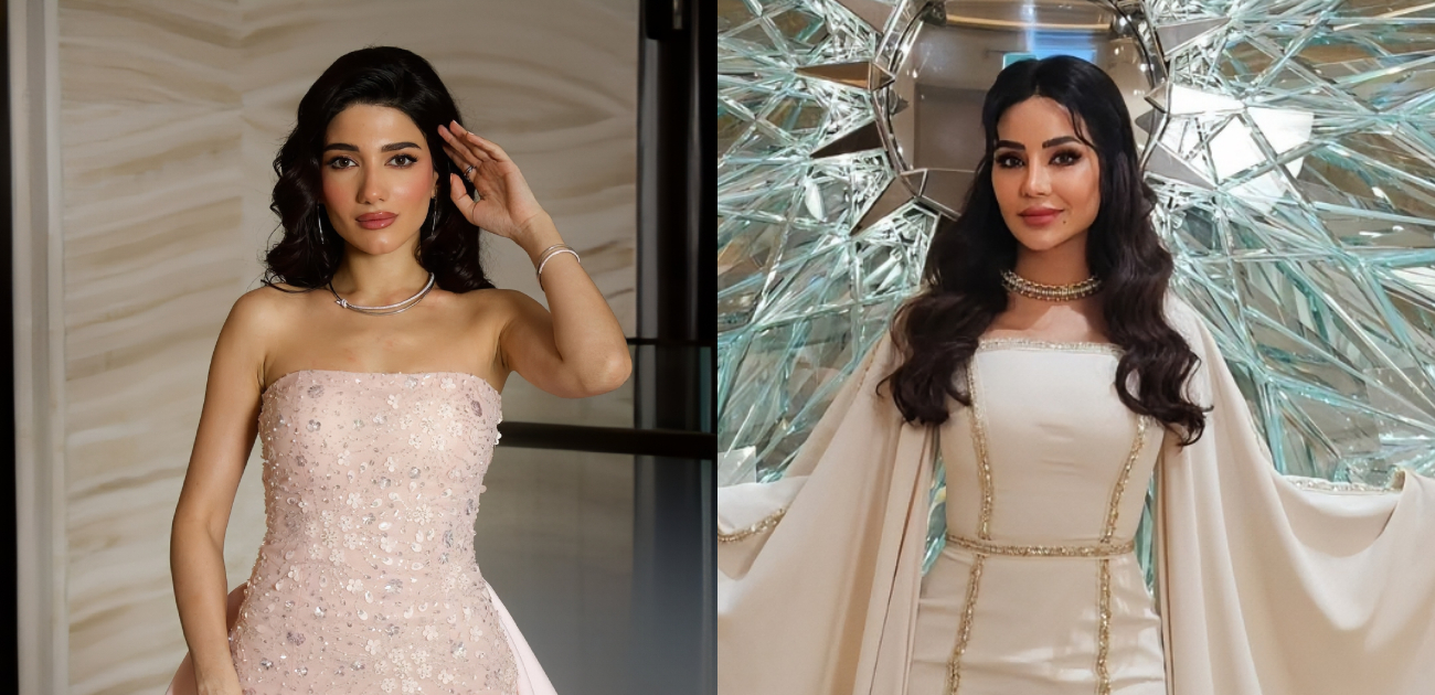 لجين عمران ونارين بيوتي بذات الفسان في العيد فعلى من كان الفستان أجمل!؟