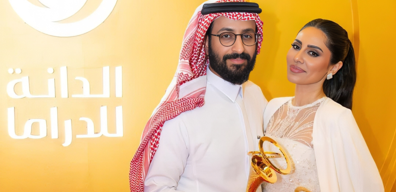 نجوم "شارع الأعشى" يتوجون بجوائز الدانة للدراما... يتصدرهم الثنائي إلهام علي وخالد صقر